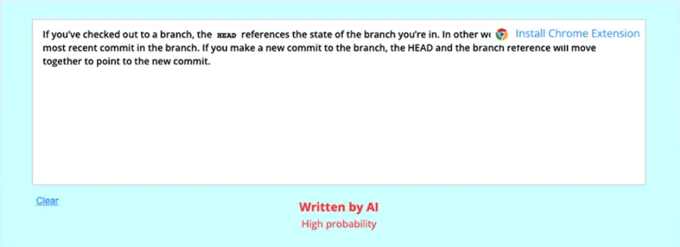 Copyleaks AI detector