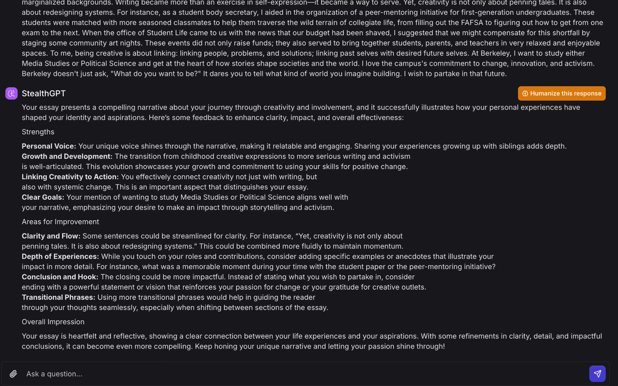 how write college admissions essay