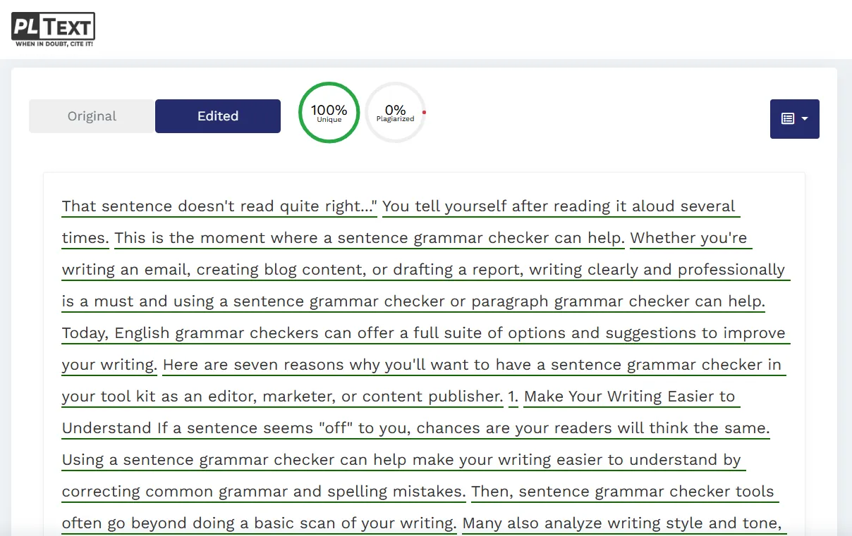 PLText Plagiarism Checker image2 118