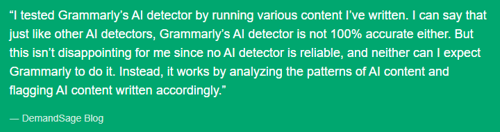 Grammarly AI Detector Review image3 62