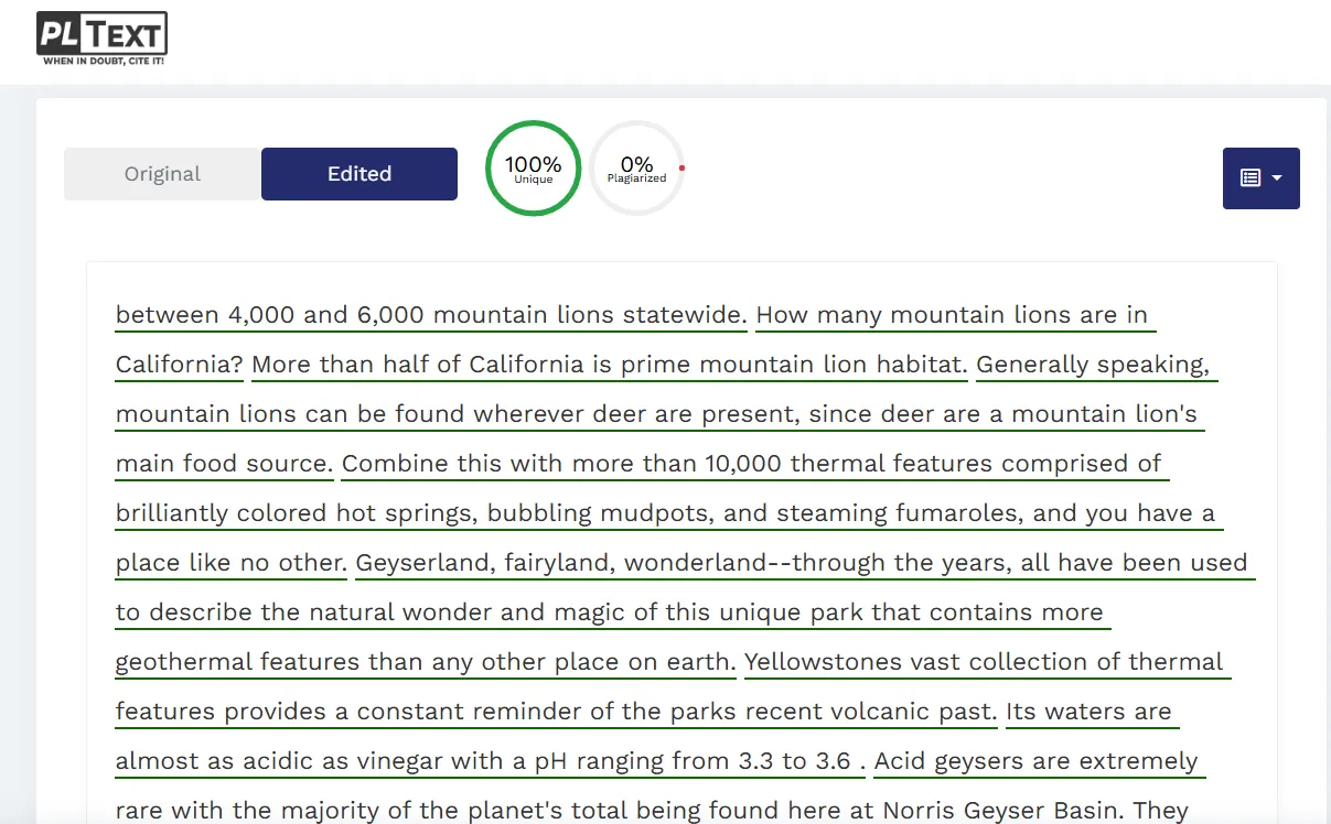 PLText Plagiarism Checker image3 95