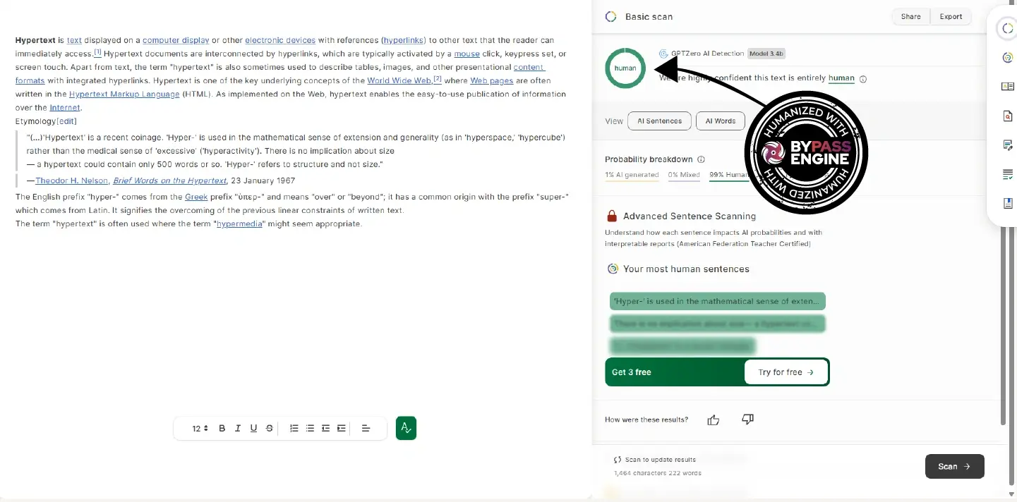 gptzero-undetected-human-content