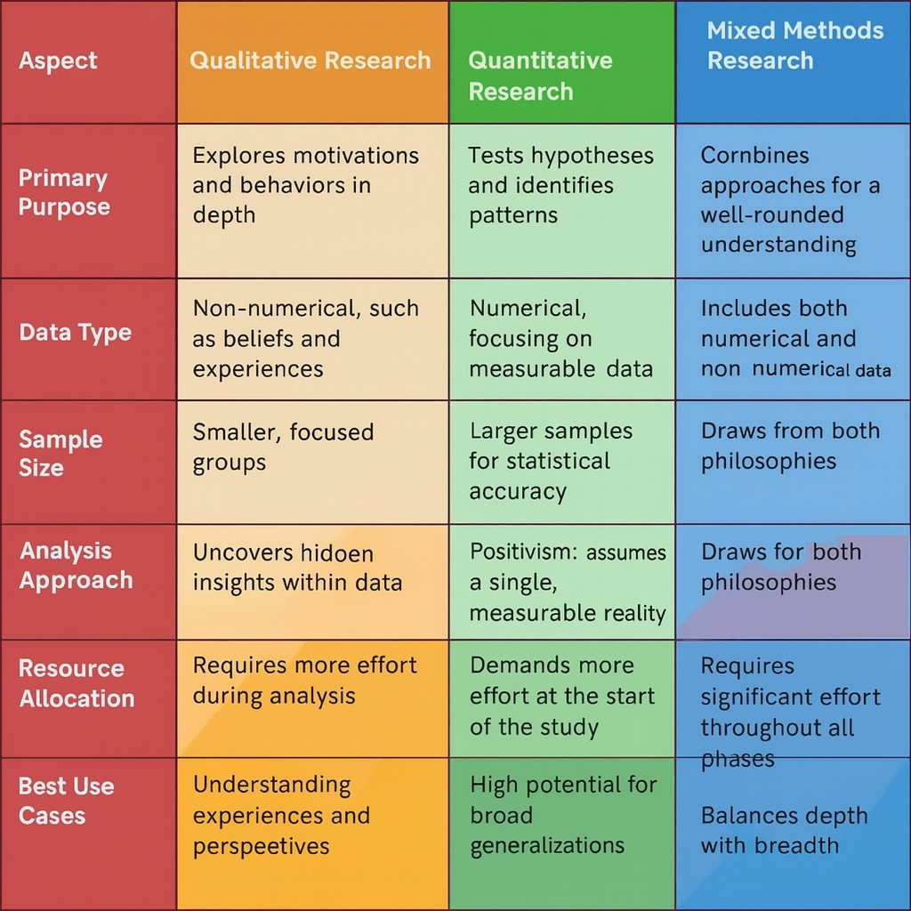 what research methodology definitions types examples