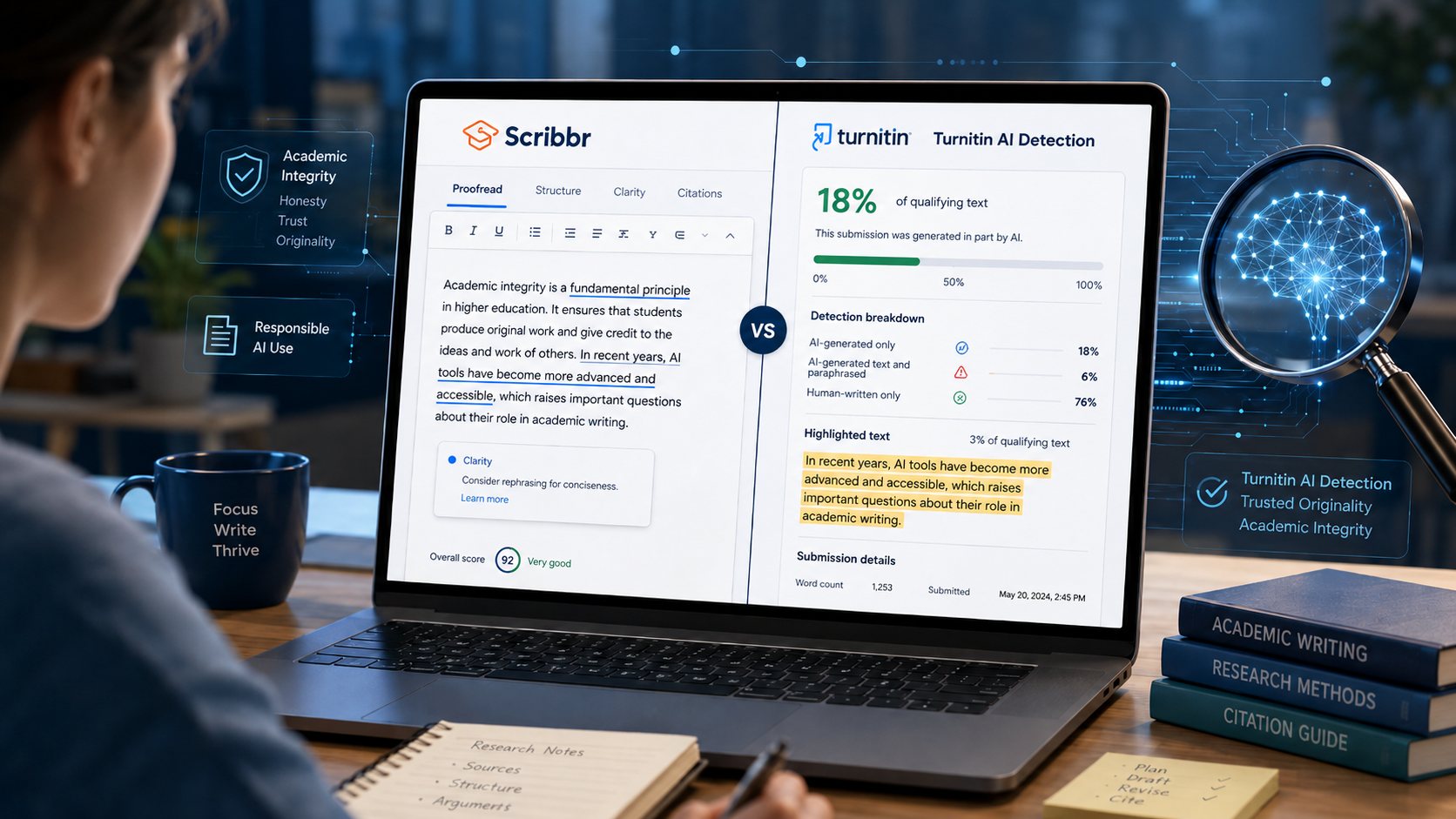 does scribbr use turnitin ai detection